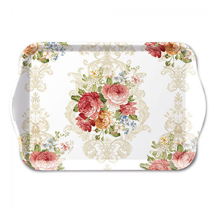 Műanyag kis méretű tálca - 13x21cm - Sara Cream