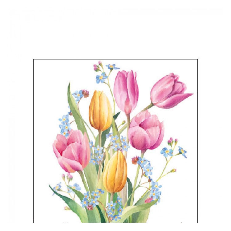 Tulips Bouquet papírszalvéta 25x25cm,20db-os