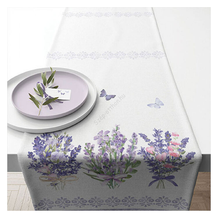 Levendula virágos asztali futó 40x150cm Lovely lavender