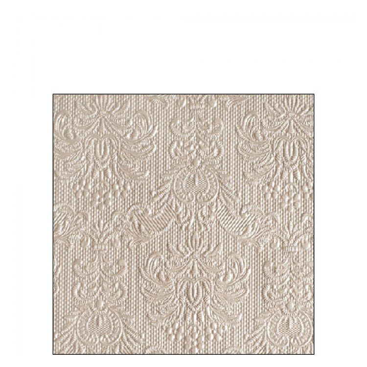 Elegance pearl taupe papírszalvéta 25x25 cm, 15 db / csomag