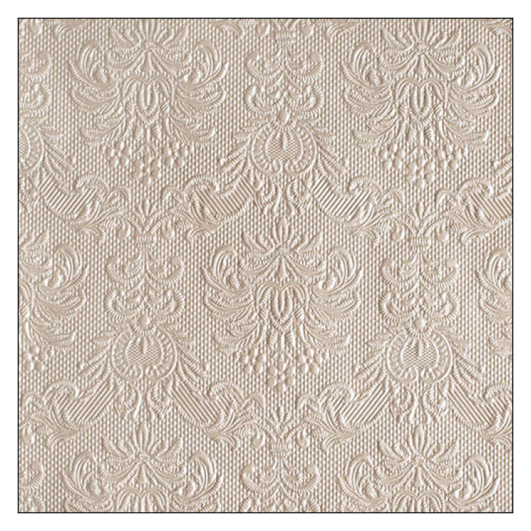 Elegance pearl taupe papírszalvéta 33x33cm, 15db-os