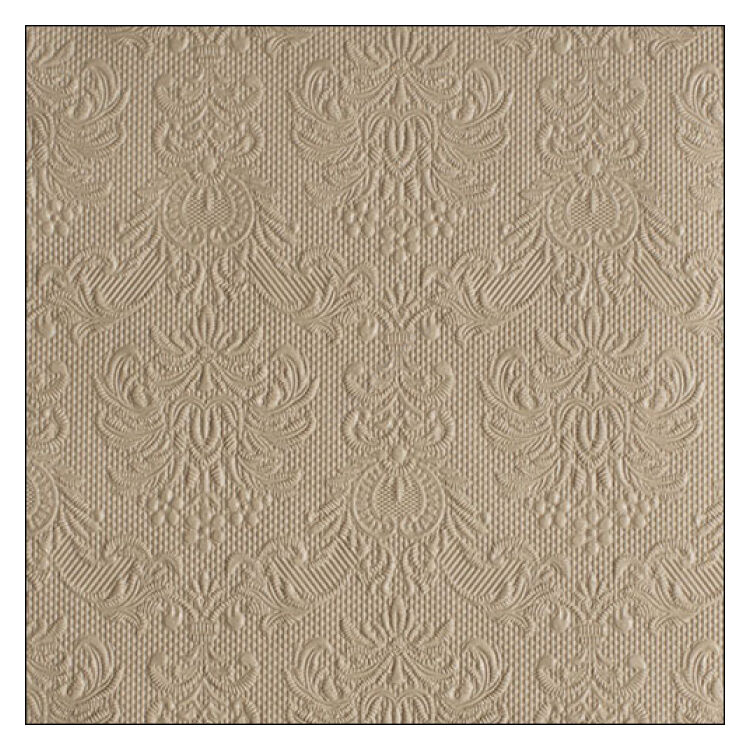 Elegance taupe papírszalvéta 33x33cm, 15db-os