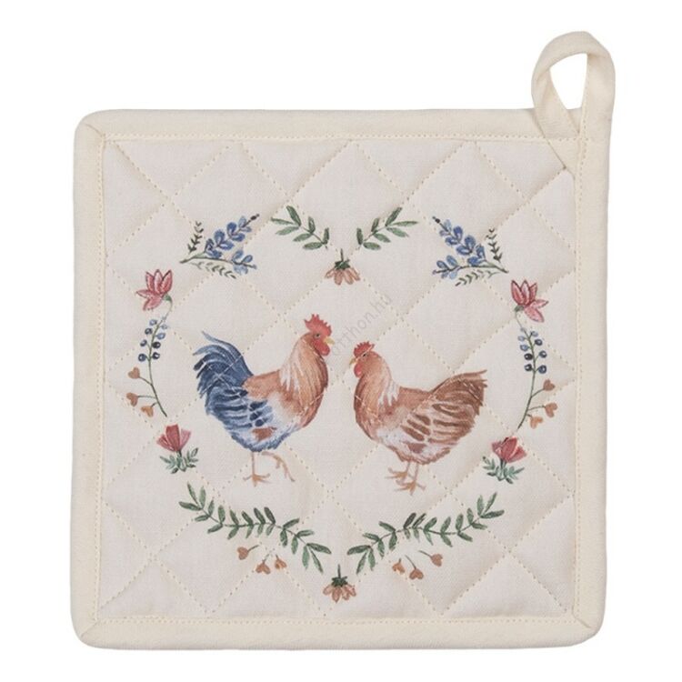 Edényalátét - Chicken and Rooster