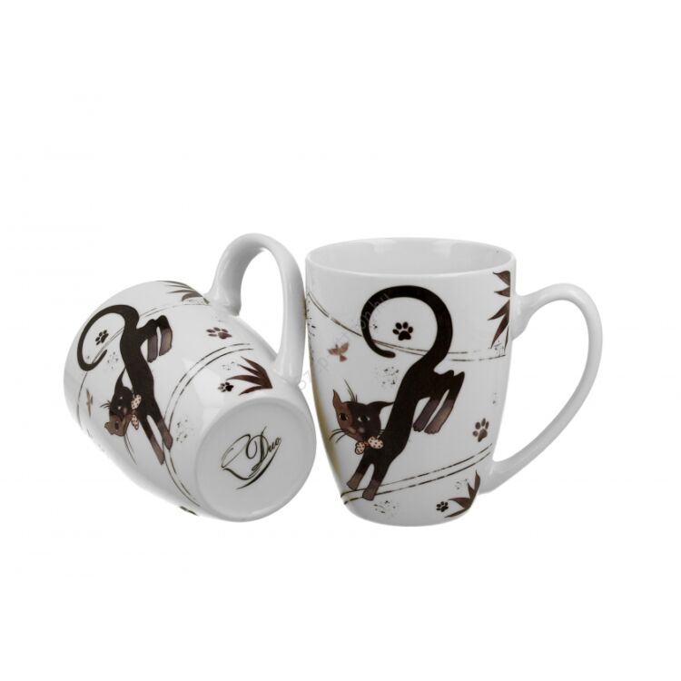 Porcelán bögre szett - 380ml - Charming Cats