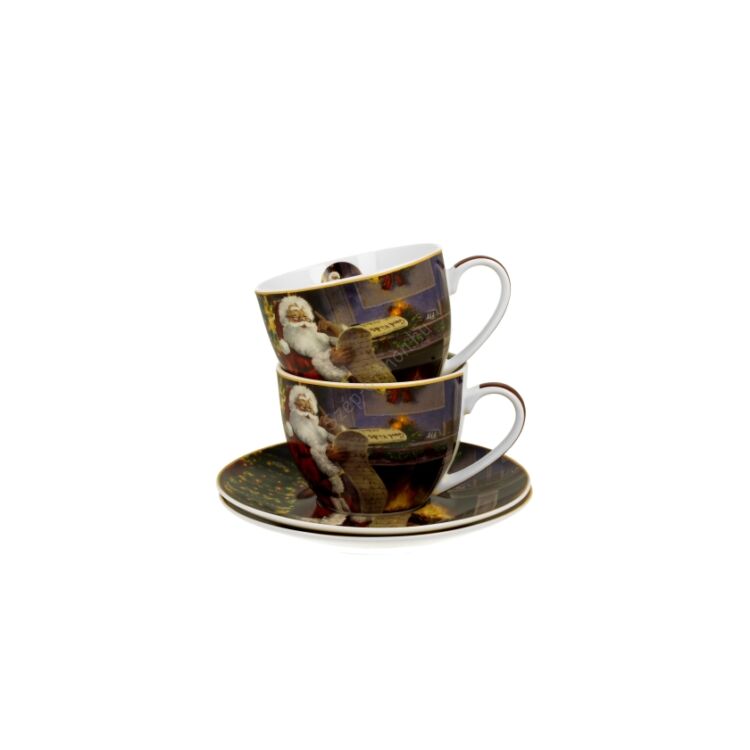 Karácsonyi Porcelán Csésze szett - 280ml - Santa Letter