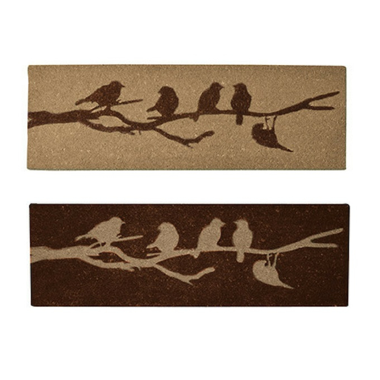 Lábtörlő, madaras, vegyesen, 120 x 40 cm