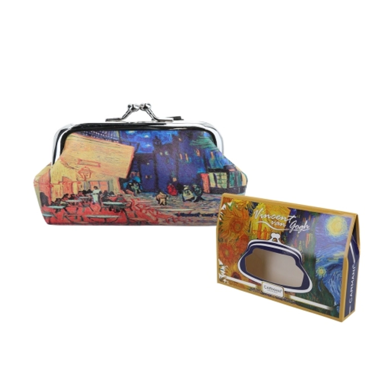 Műbőr pénztárca 20x10x10 cm, Van Gogh: Kávéház Éjjel