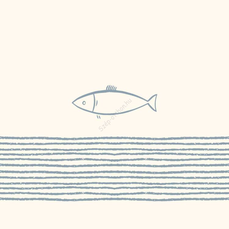 Pure Fish of white papírszalvéta 33x33cm, 20db-os