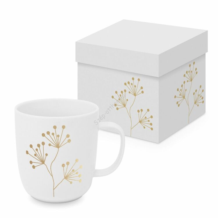 Porcelán bögre - 350ml - Pure Gold Berries
