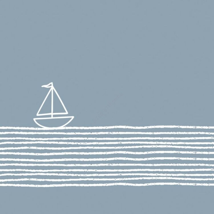 Pure Sailing Blue papírszalvéta 33x33cm, 20db-os