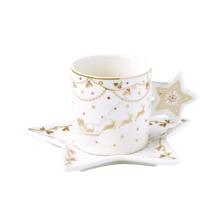 Karácsonyi porcelán csésze - 175ml - Christmas Lights