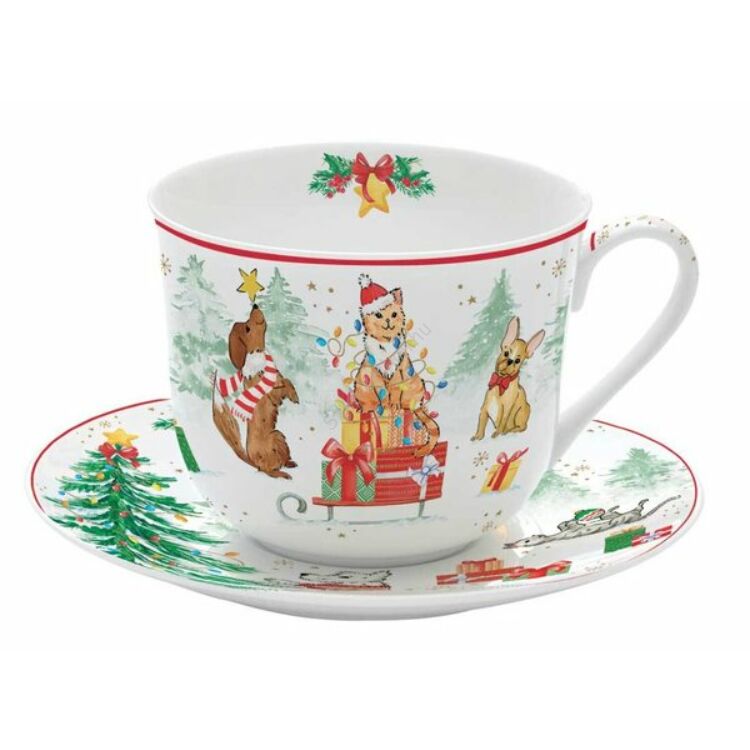 Porcelán csésze szett - 400ml - Christmas Gang