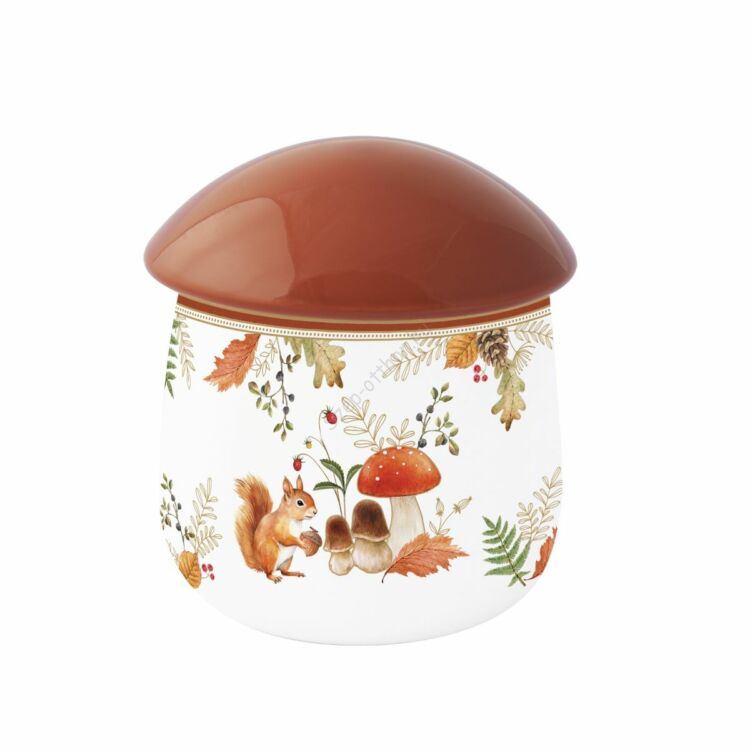 Porcelán konyhai tároló gomba alakú 15cm - Autumn Breeze
