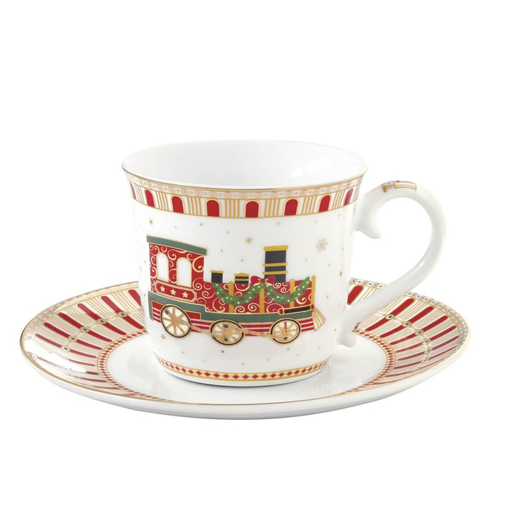 Karácsonyi porcelán teás csésze - 200ml - Polar Express